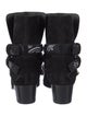 Amiri Chain-Link Accent Suede Moto Boots
