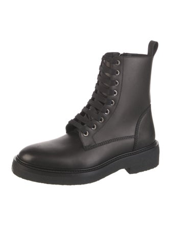Amiri Leather Combat Boots