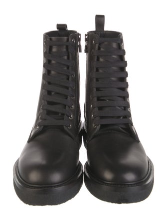 Amiri Leather Combat Boots