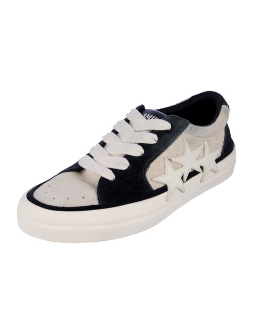 Amiri Suede Colorblock Pattern Sneakers