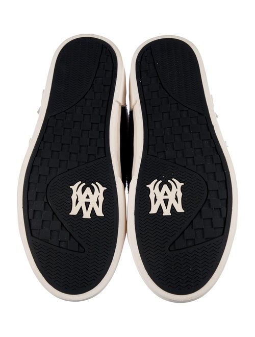 Amiri Suede Colorblock Pattern Sneakers