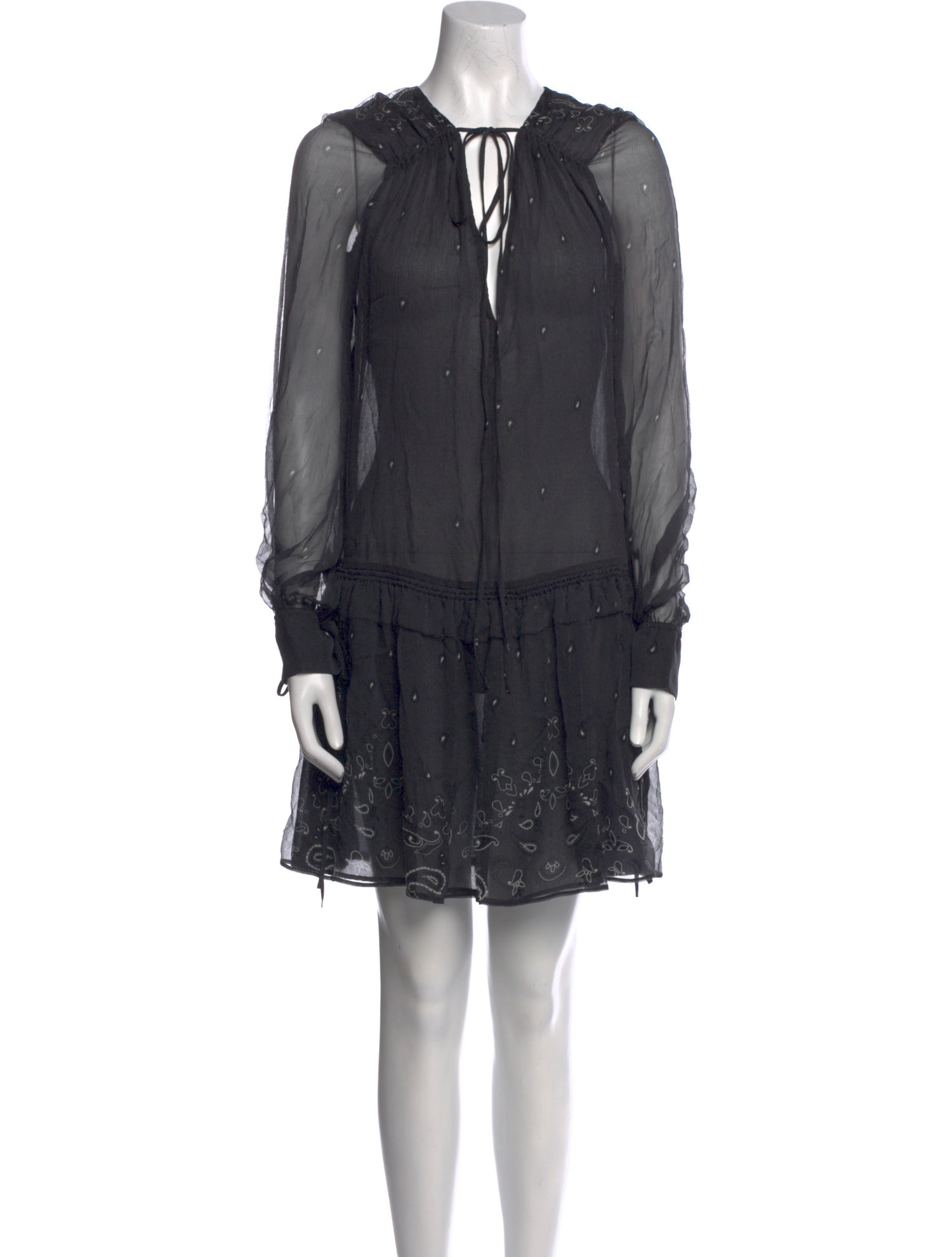 Amiri Silk Mini Dress