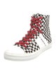 Amiri Canvas Plaid Print Sneakers