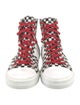 Amiri Canvas Plaid Print Sneakers
