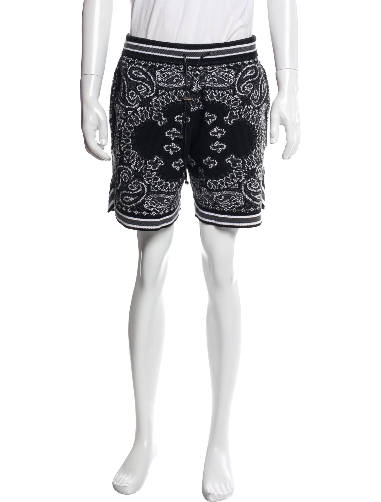 Amiri Paisley Print Jogger Shorts
