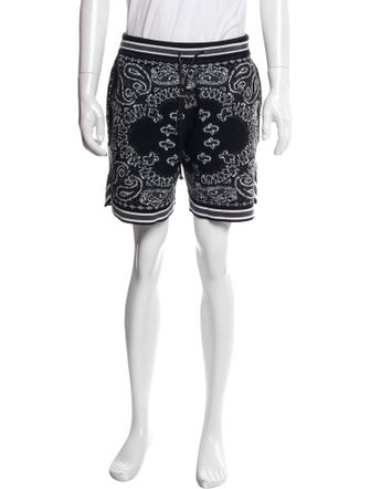 Amiri Paisley Print Jogger Shorts