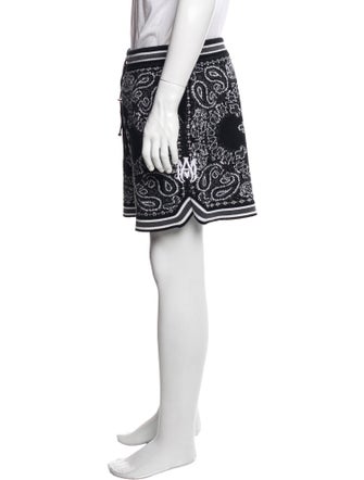 Amiri Paisley Print Jogger Shorts