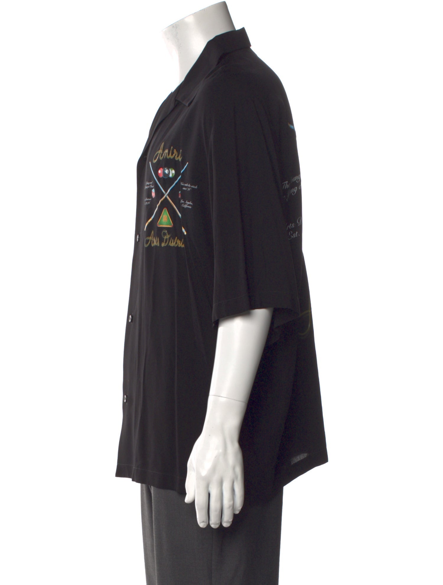 Amiri Graphic Print Short Sleeve Shirt