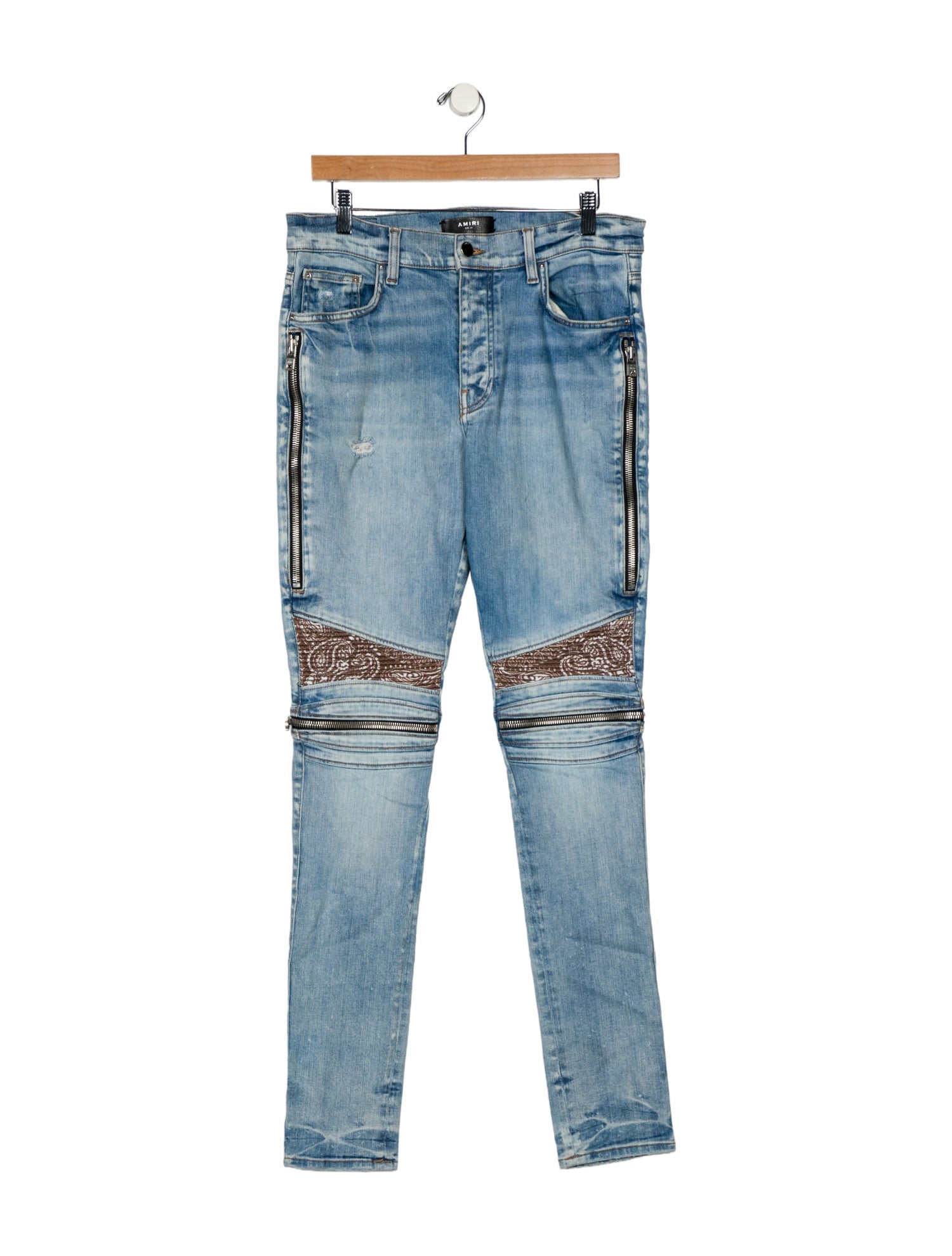 Amiri High-Rise Straight Leg Jeans