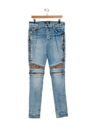 Amiri High-Rise Straight Leg Jeans