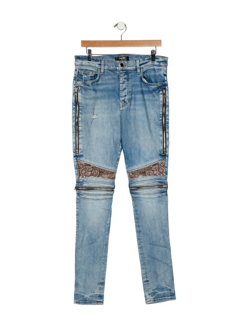 Amiri High-Rise Straight Leg Jeans