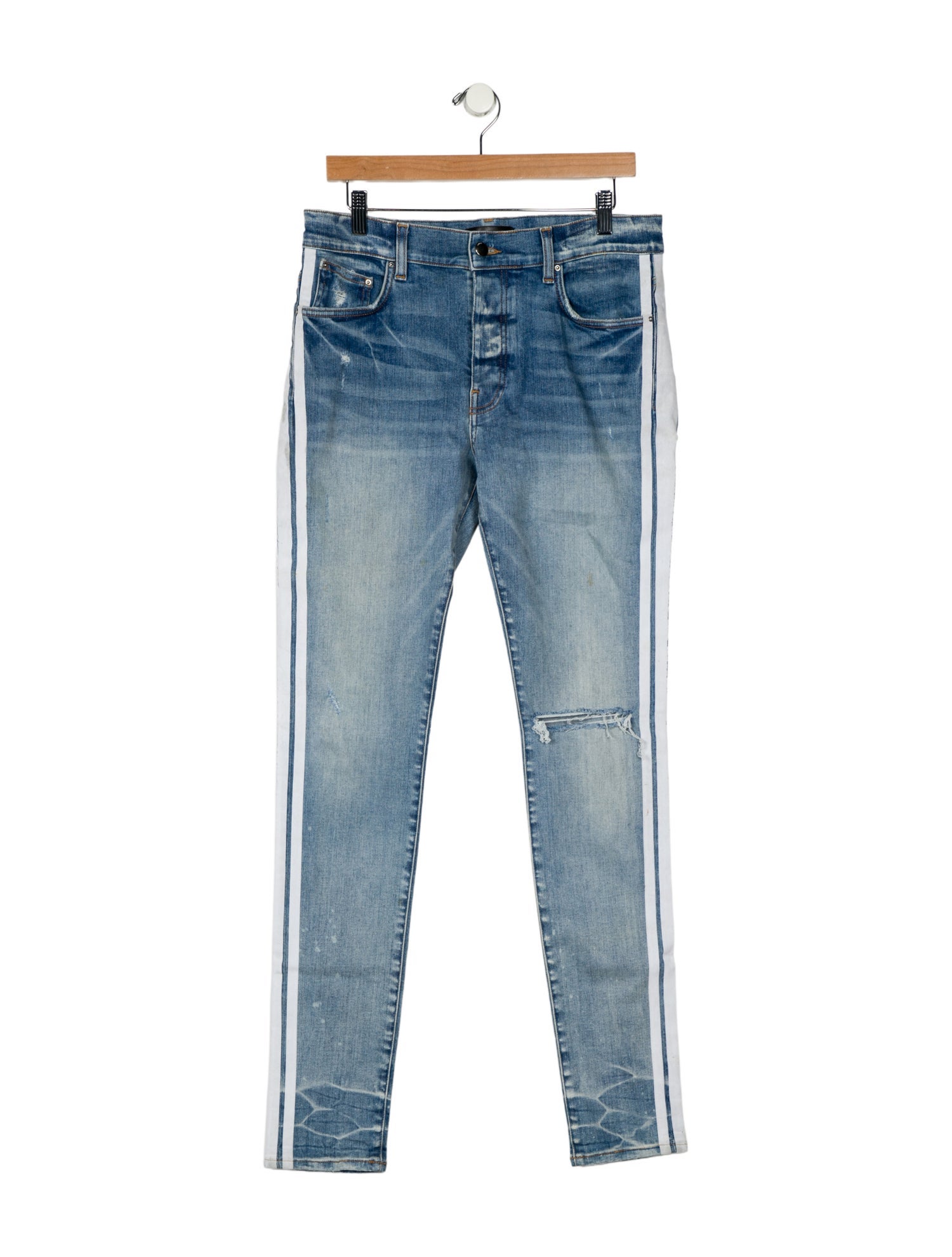 Amiri High-Rise Straight Leg Jeans