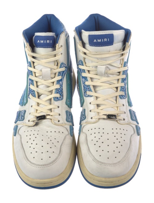 Amiri Leather Printed Sneakers