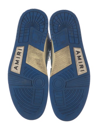 Amiri Leather Printed Sneakers