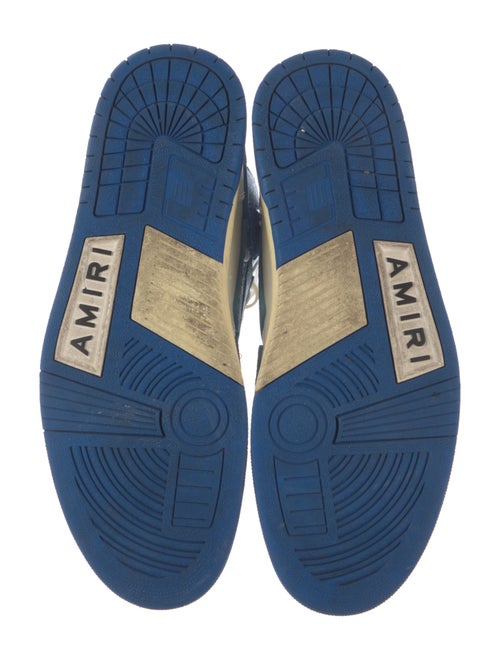 Amiri Leather Printed Sneakers