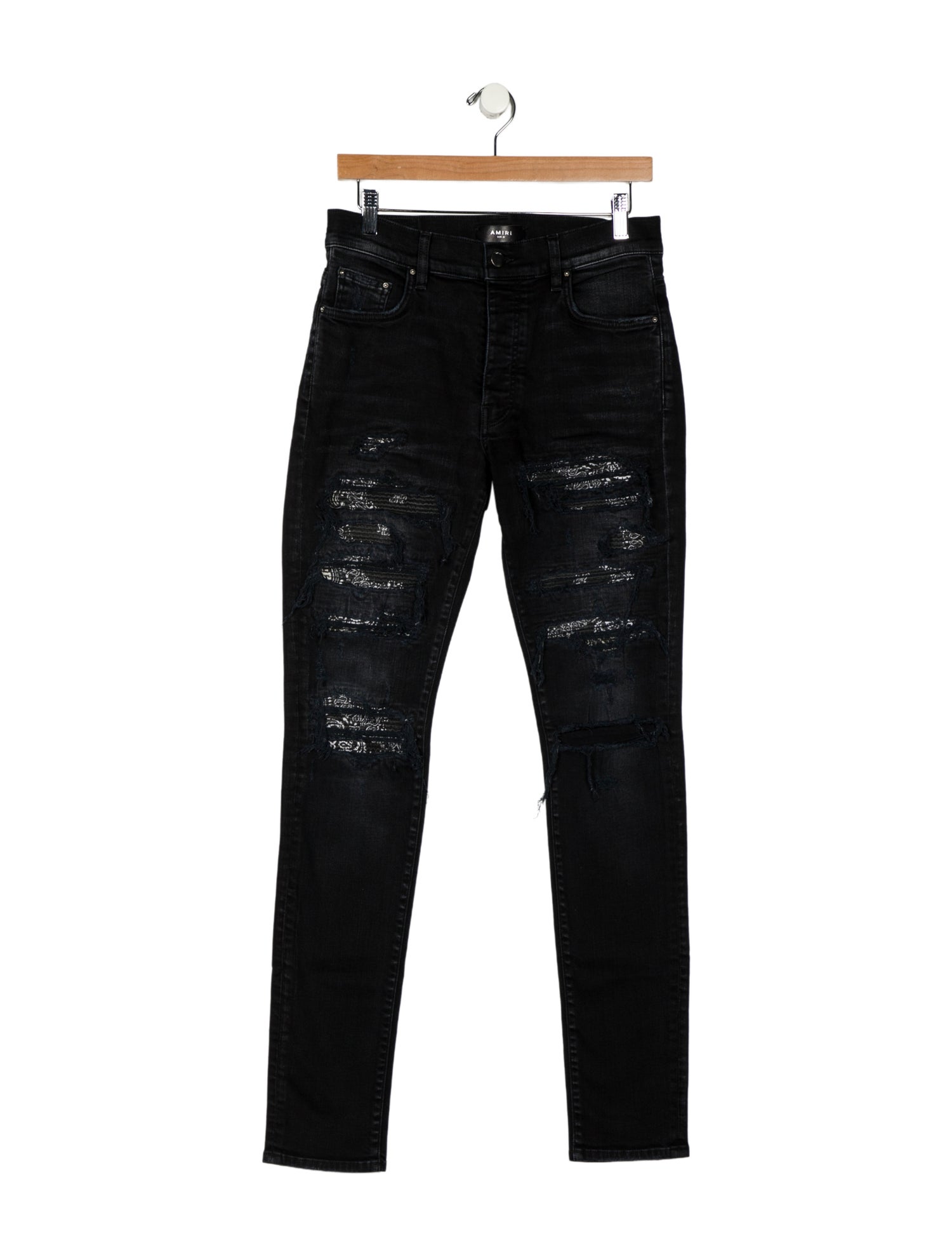 Amiri High-Rise Straight Leg Jeans
