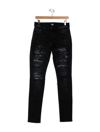 Amiri High-Rise Straight Leg Jeans