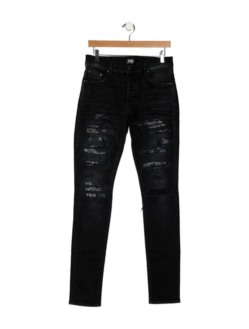 Amiri High-Rise Straight Leg Jeans