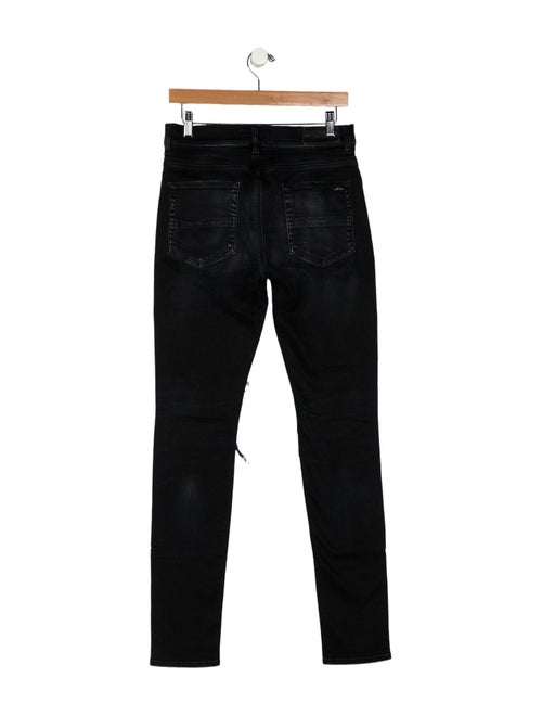 Amiri High-Rise Straight Leg Jeans