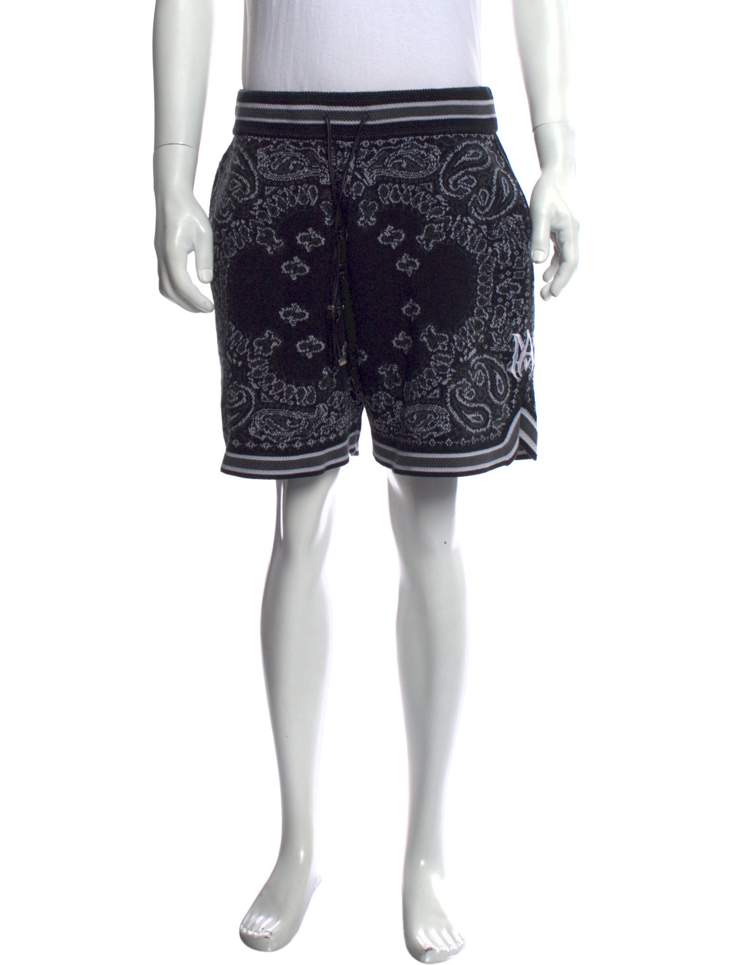 Amiri Paisley Print Jogger Shorts