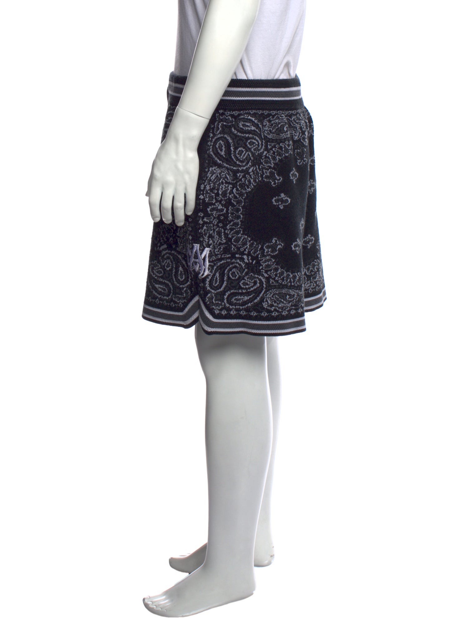 Amiri Paisley Print Jogger Shorts