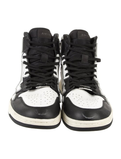Amiri Leather Colorblock Pattern Sneakers
