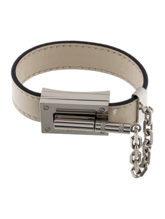 Amiri Leather Pebbled Jax Wrap Bracelet