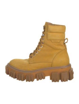 Amiri Suede Combat Boots