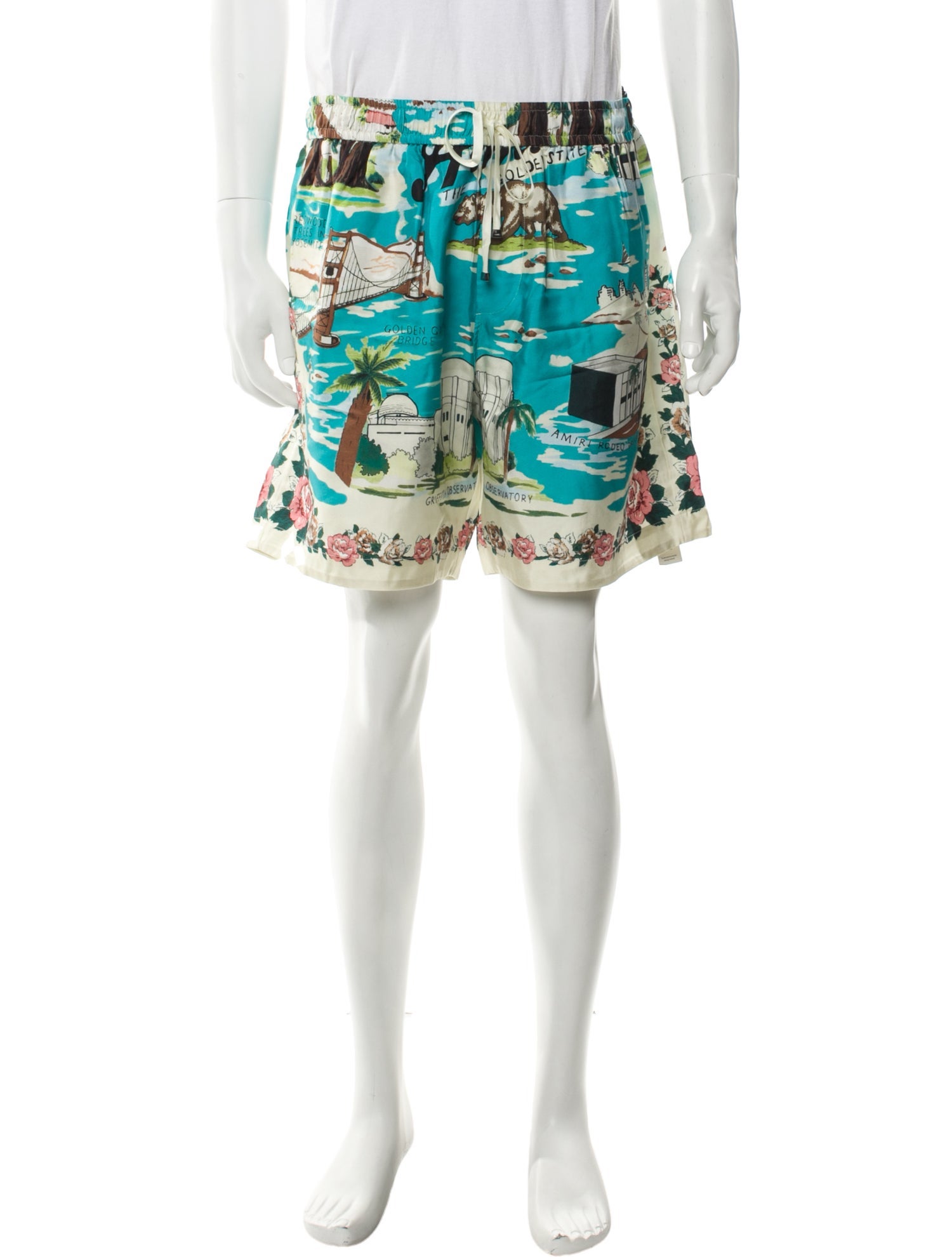 Amiri Silk Jogger Shorts