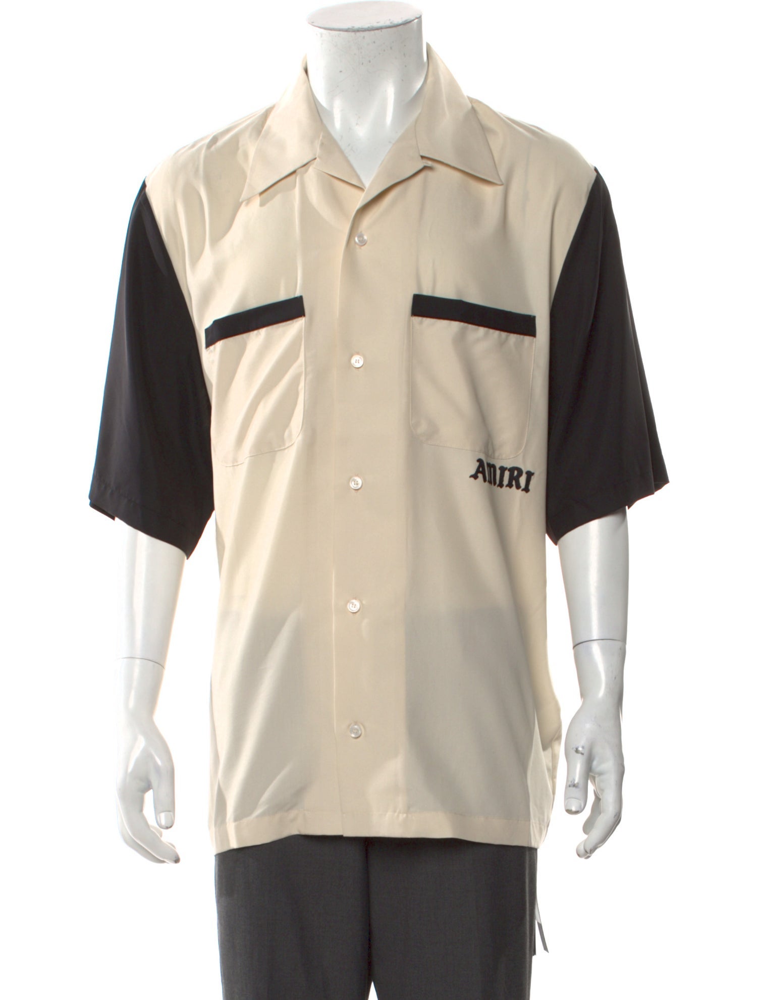 Amiri Colorblock Pattern Short Sleeve Shirt
