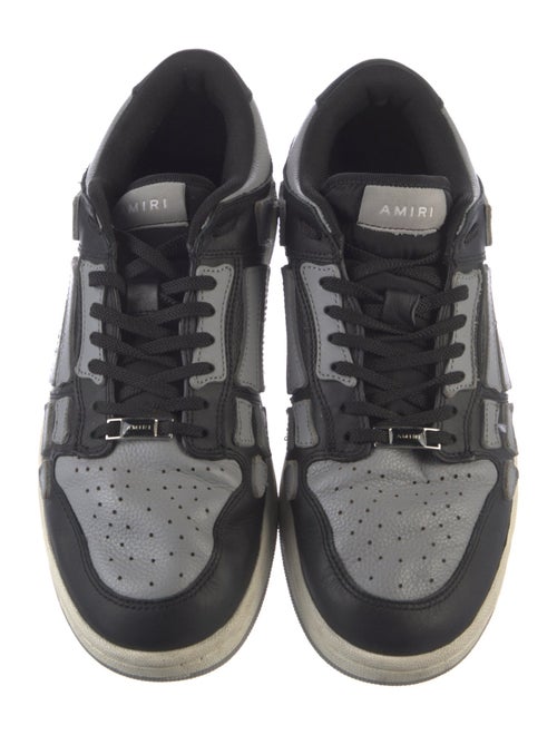 Amiri Leather Colorblock Pattern Sneakers