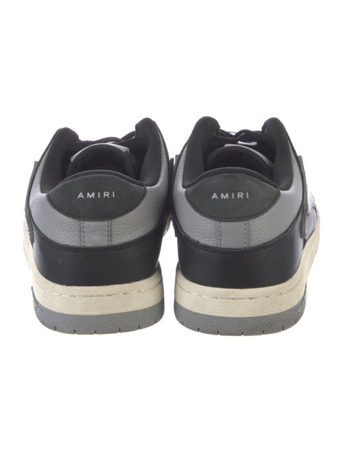 Amiri Leather Colorblock Pattern Sneakers