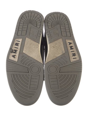 Amiri Leather Colorblock Pattern Sneakers