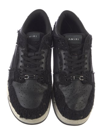 Amiri Leather Leather Trim Embellishment Sneakers