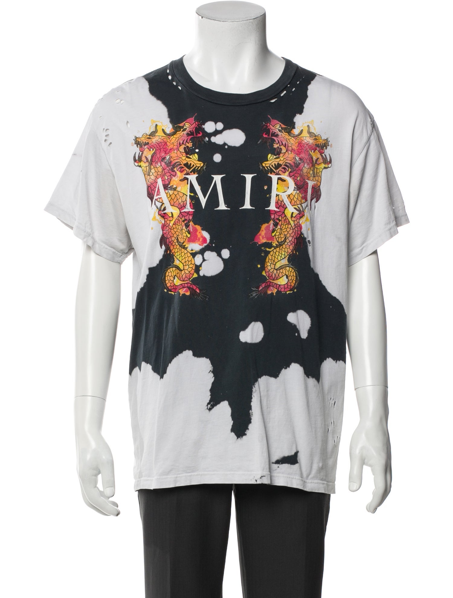 Amiri Signature Logo Floral Print T-Shirt