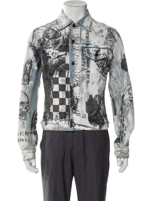 Amiri Graphic Print Denim Jacket