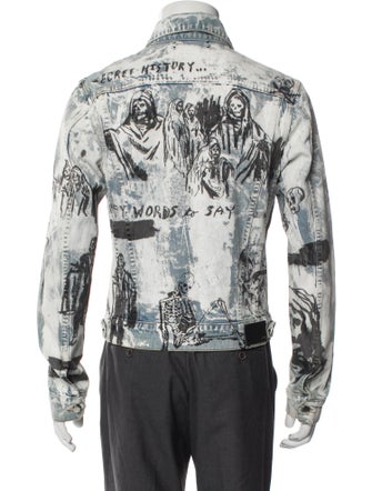 Amiri Graphic Print Denim Jacket