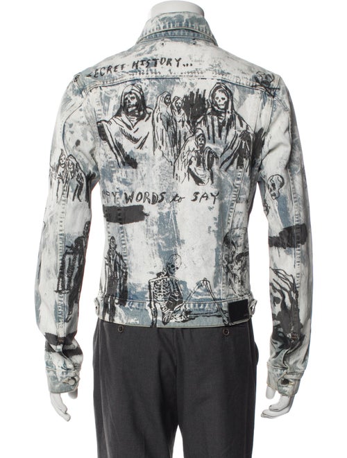 Amiri Graphic Print Denim Jacket
