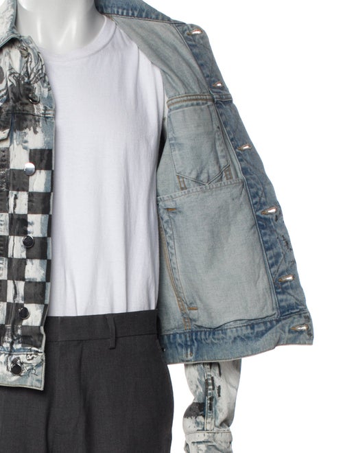 Amiri Graphic Print Denim Jacket