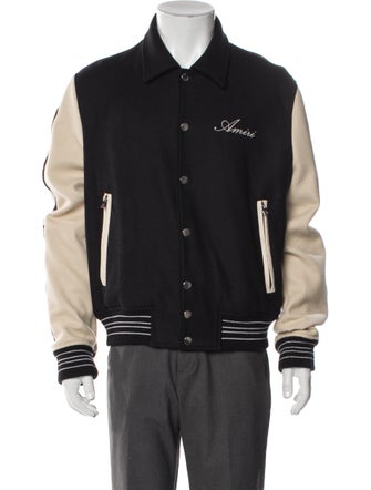 Amiri Wool Striped Varsity Jacket