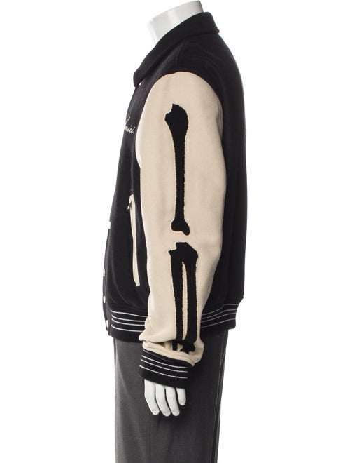 Amiri Wool Striped Varsity Jacket