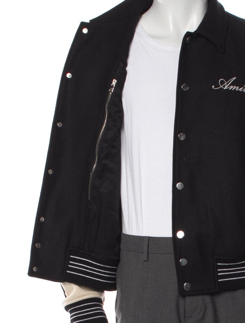 Amiri Wool Striped Varsity Jacket