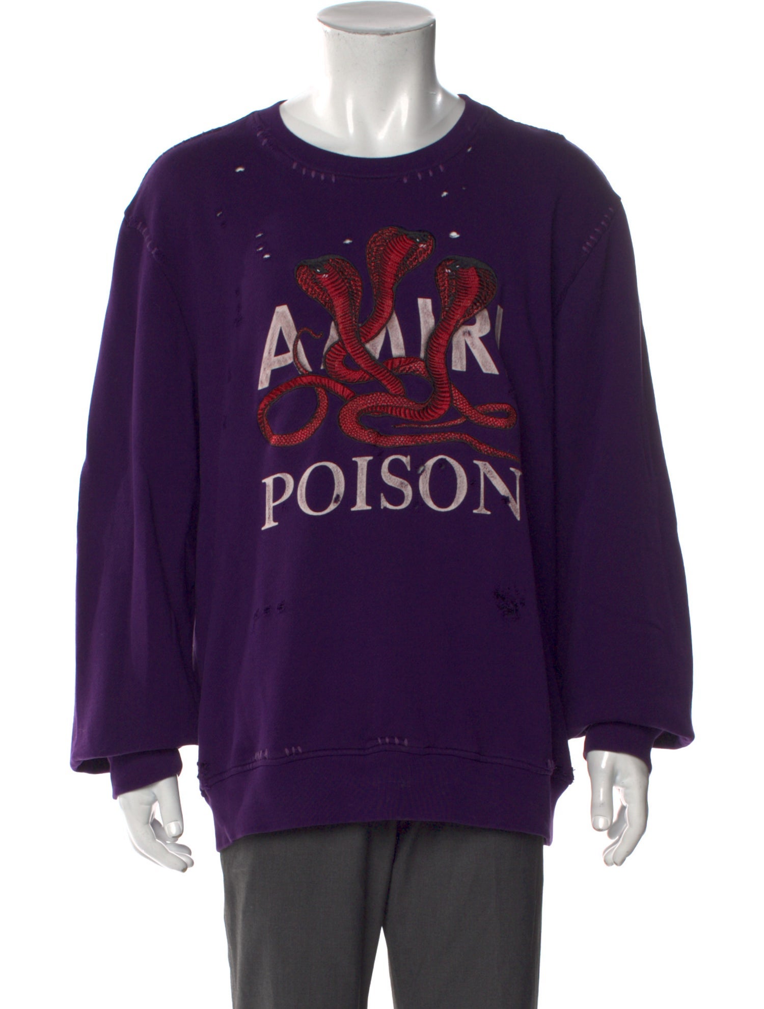 Amiri Graphic Print Crew Neck Sweatshirt