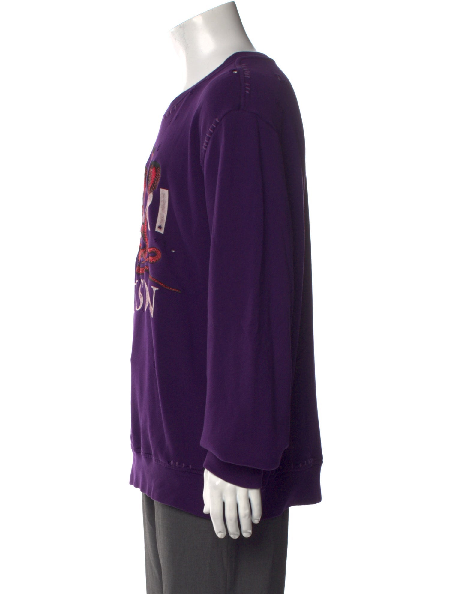 Amiri Graphic Print Crew Neck Sweatshirt