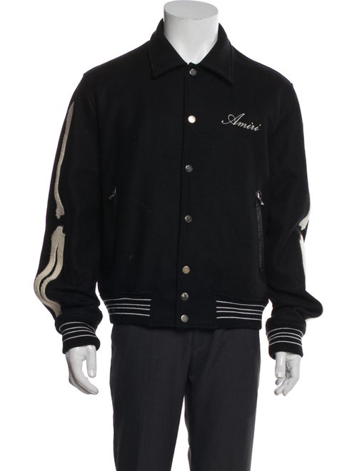 Amiri Wool Striped Varsity Jacket