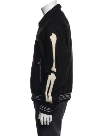 Amiri Wool Striped Varsity Jacket
