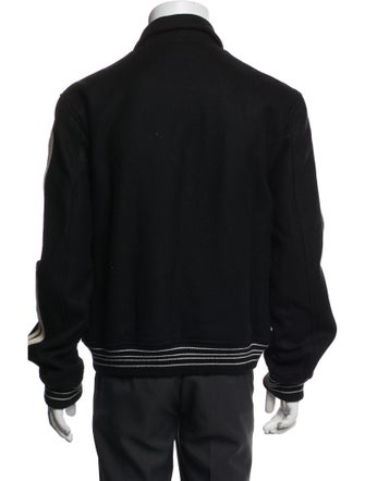 Amiri Wool Striped Varsity Jacket