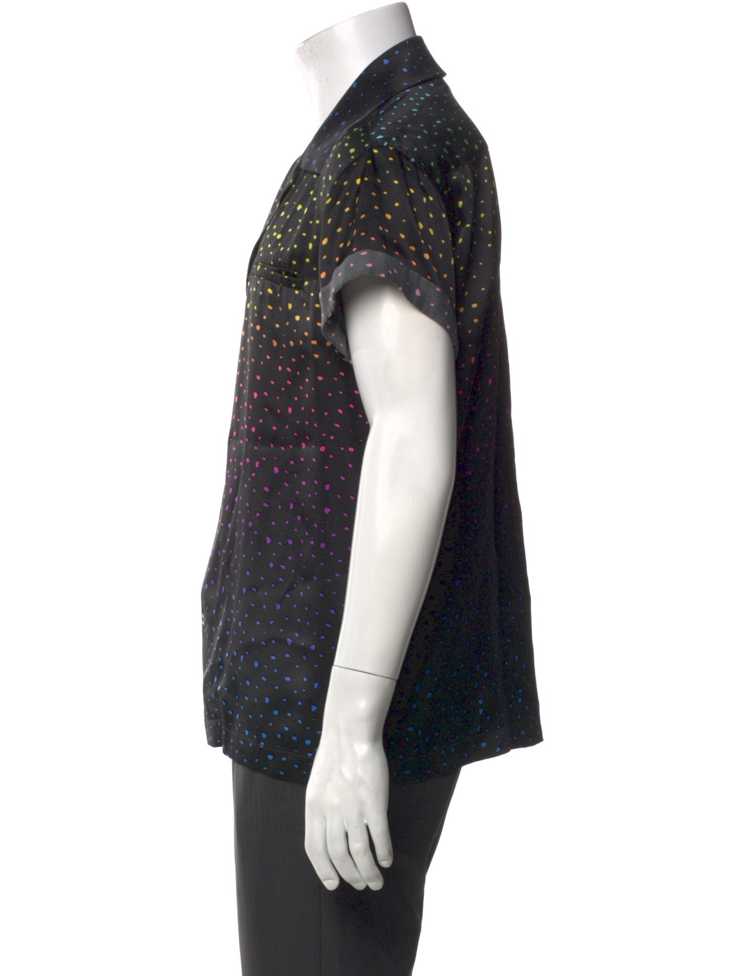 Amiri Silk Polka Dot Print Shirt