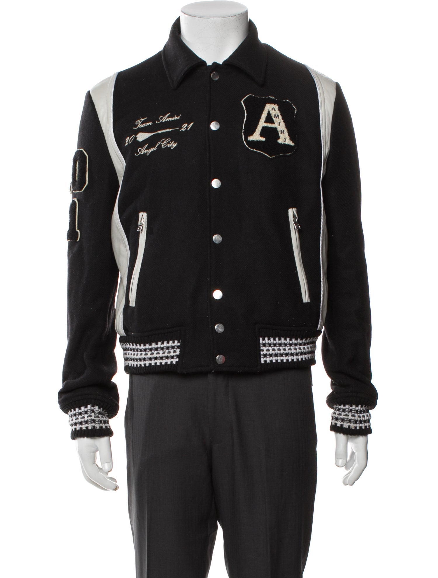 Amiri Wool Graphic Print Jacket