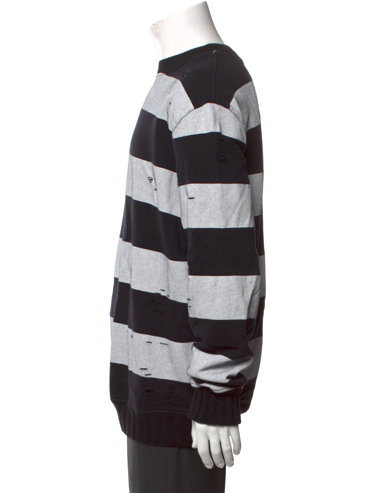 Amiri Striped Crew Neck Sweatshirt